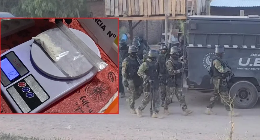 Droga, dinero, una balanza de precisión y otros elementos fueron secuestrados en los allanamientos. 