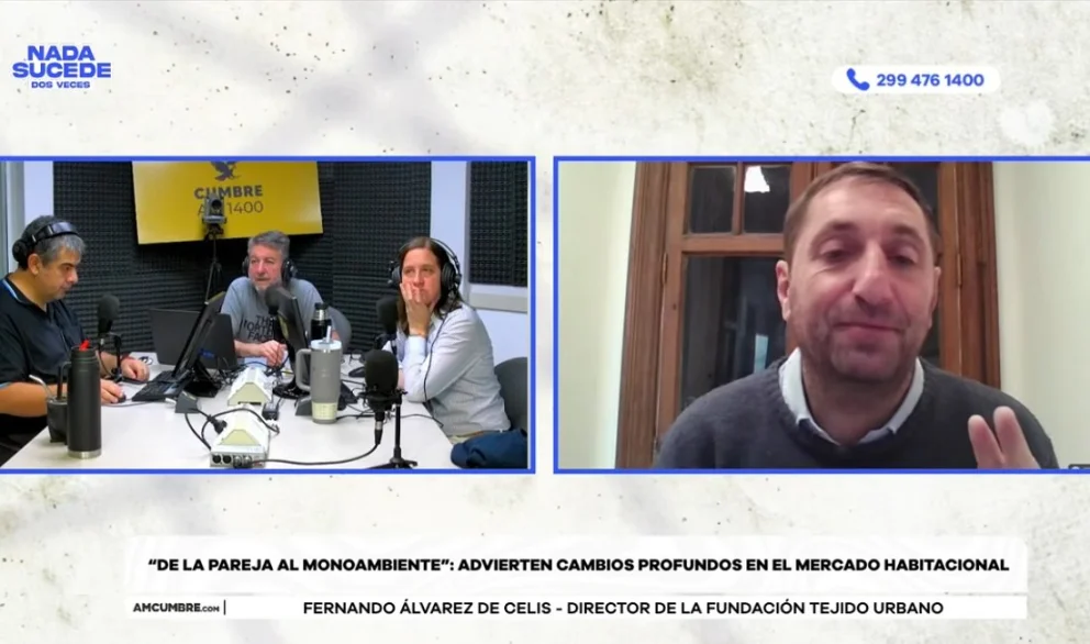 El director de la Fundación Tejido Urbano realizó declaraciones en el programa "Nada sucede dos veces". Foto: captura video Cumbre Stream.