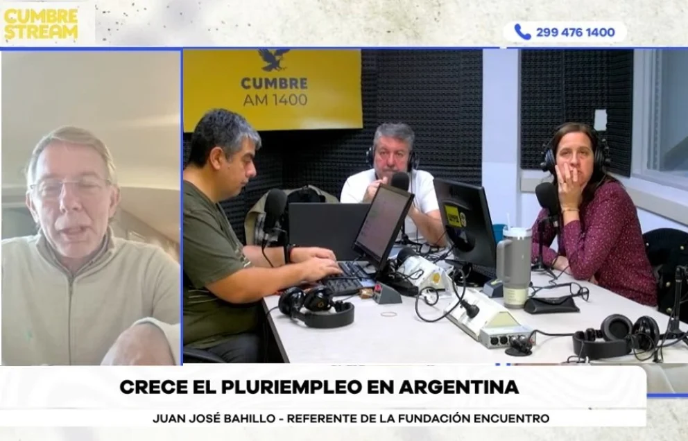 Juan José Bahillo realizó declaraciones en el programa "Nada sucede dos veces", por AM Cumbre 1400. Foto: captura de video Cumbre Stream.