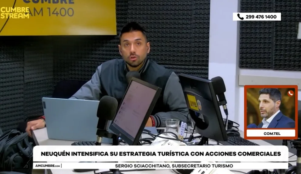 El subsecretario de Turismo realizó declaraciones en el programa "La Antesala", con la conducción del periodista Fernando Sotomayor. Foto: captura de video Cumbre Stream.