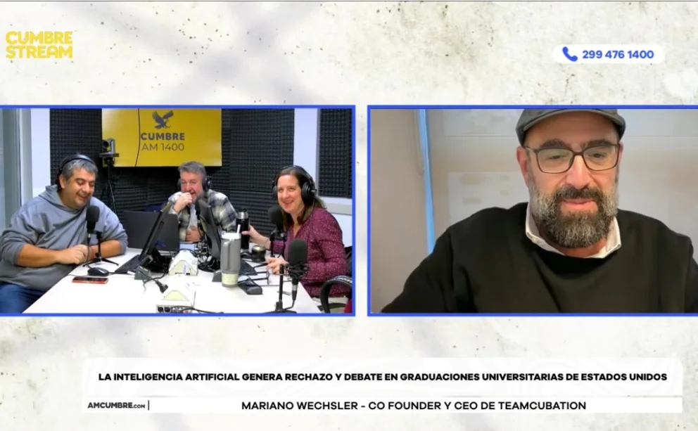 El empresario realizó declaraciones en el programa "Nada sucede dos veces", por AM Cumbre 1400. Foto: captura de video Cumbre Stream