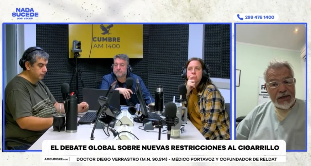 El especialista realizó declaraciones en el programa "Nada sucede dos veces", con la conducción de Mario Nico González, Evangelina Zingoni y Lucas Jara. Foto: captura de video Cumbre Stream