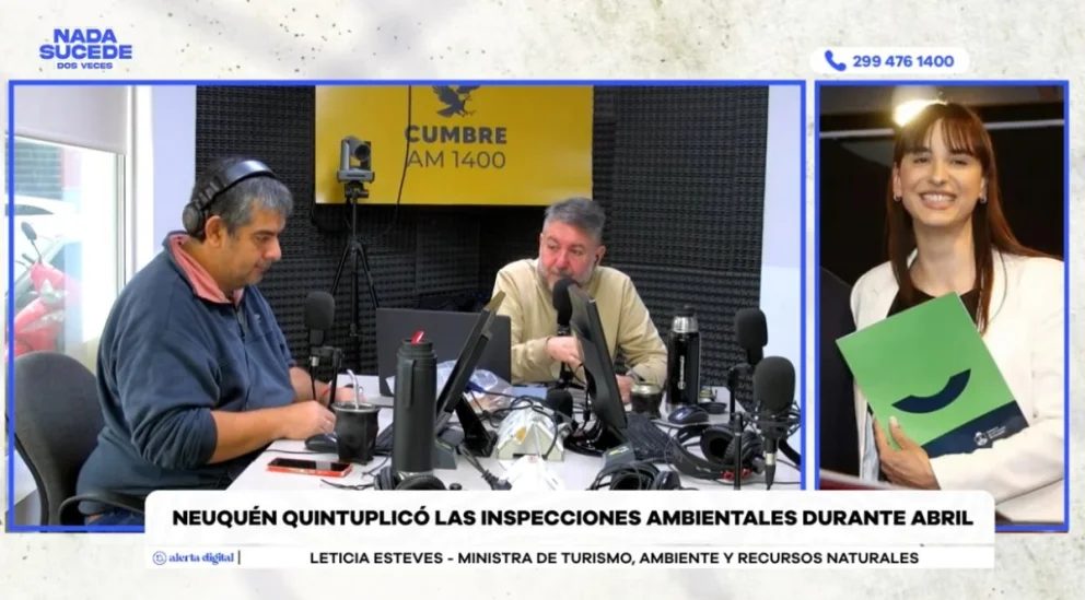 La funcionaria realizó declaraciones en el programa "Nada sucede dos veces", por AM Cumbre 1400. Foto: captura de video Cumbre Stream.