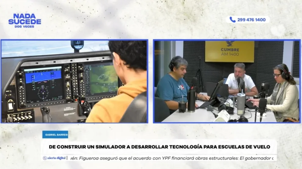 El joven ingeniero aeroespacial creó una empresa que atiende pedidos de todo el mundo, desde General Roca. Foto: captura de video Cumbre Stream
