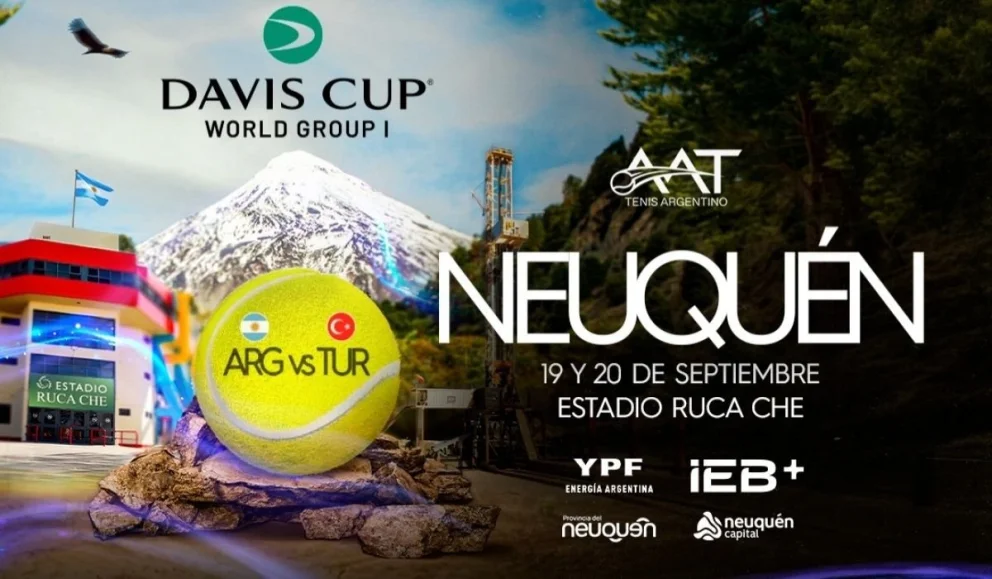 Se confirmó el adelanto de AM Cumbre 1400: la Copa Davis jugará una fecha histórica en Neuquén. Foto: AAT