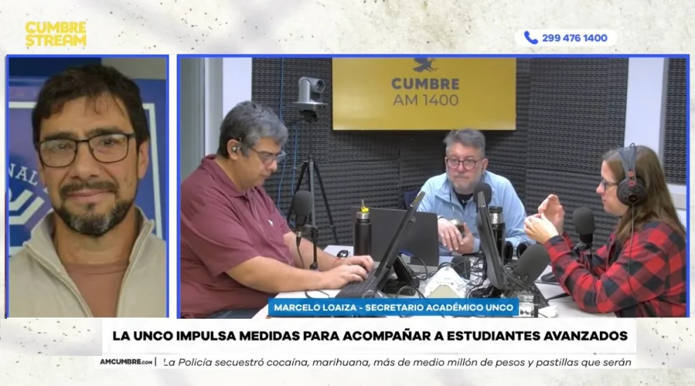 El funcionario de la UNCo realizó declaraciones en el programa "Nada sucede dos veces". Foto: captura de video Cumbre Stream