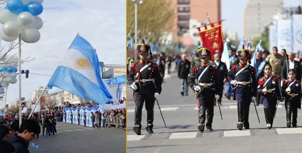Se realizó una amplia convocatoria para la celebración patria que se llevará a cabo en la calle Mitre de la ciudad de Neuquén. Fotos: archivo