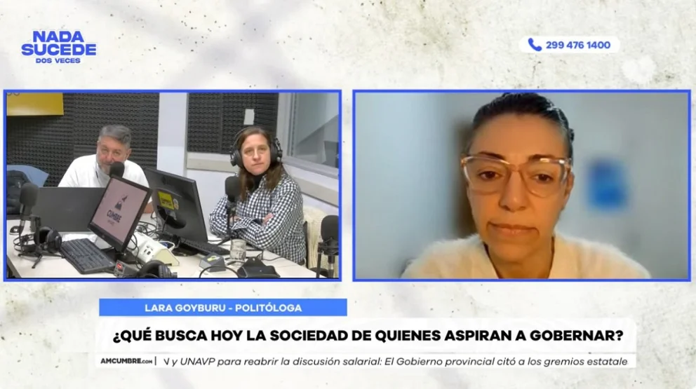 La especialista fue entrevistada en el programa "Nada sucede dos veces", por AM Cumbre 1400. Foto: captura de video Cumbre Stream