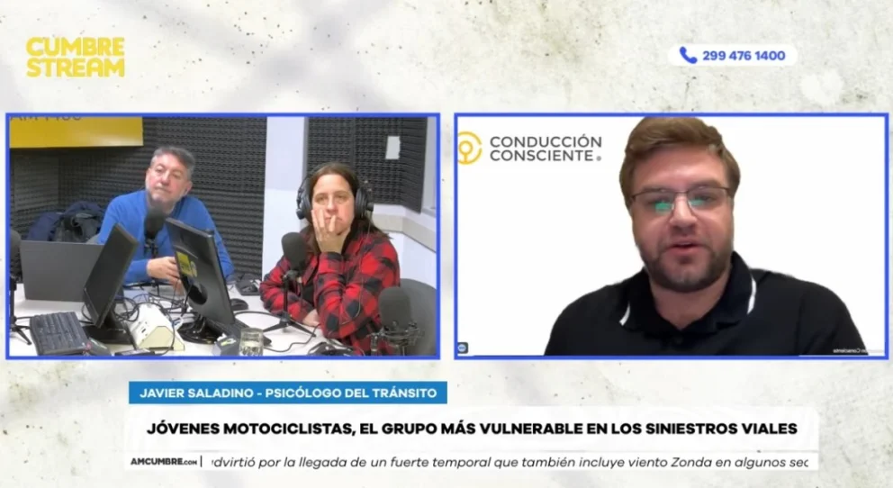 El grupo etario más afectado es el de jóvenes de entre 18 y 35 años, y los siniestros de tránsito ya se ubican entre las principales causas de muerte evitable. Foto: captura de video Cumbre Stream