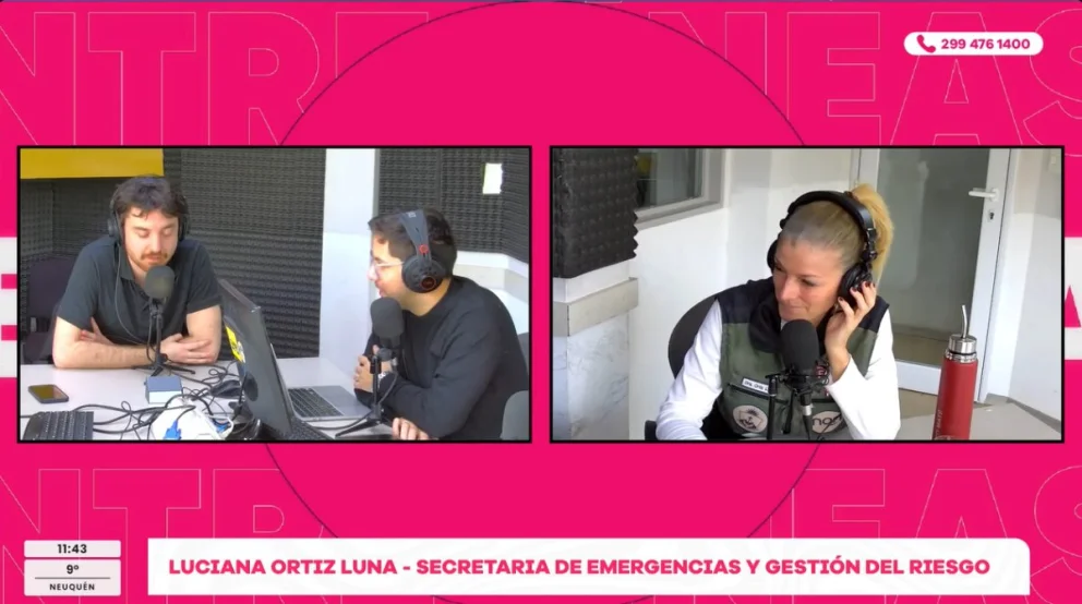 La secretaria pasó por el programa y dio un panorama del sistema de emergencias. Fuente: AM Cumbre 1400