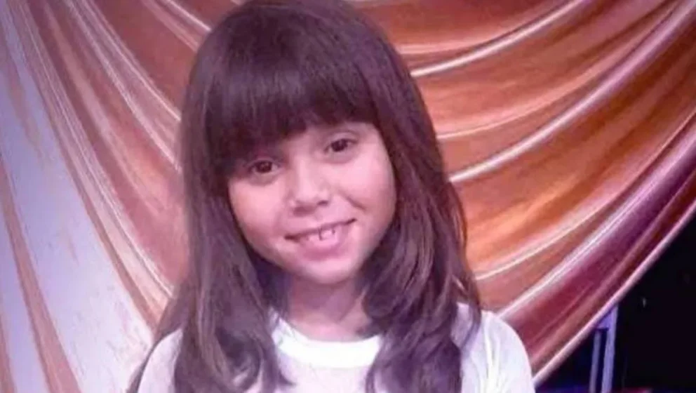 Catalina Galcerán antes del accidente que sufrió afuera de su casa en Plottier.