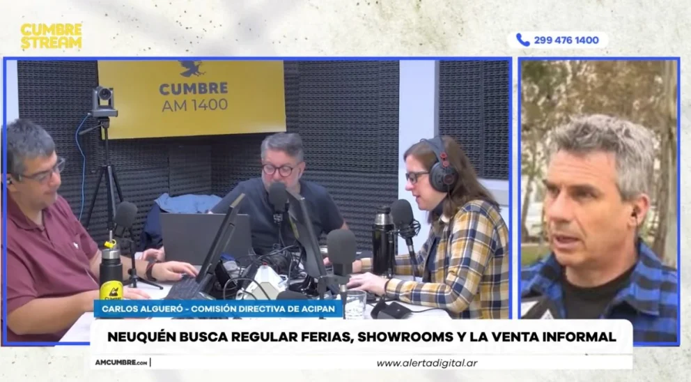 Cuáles son los fundamentos del proyecto, en una entrevista en el programa "Nada sucede dos veces", por AM Cumbre 1400. Foto: captura de video Cumbre Stream.
