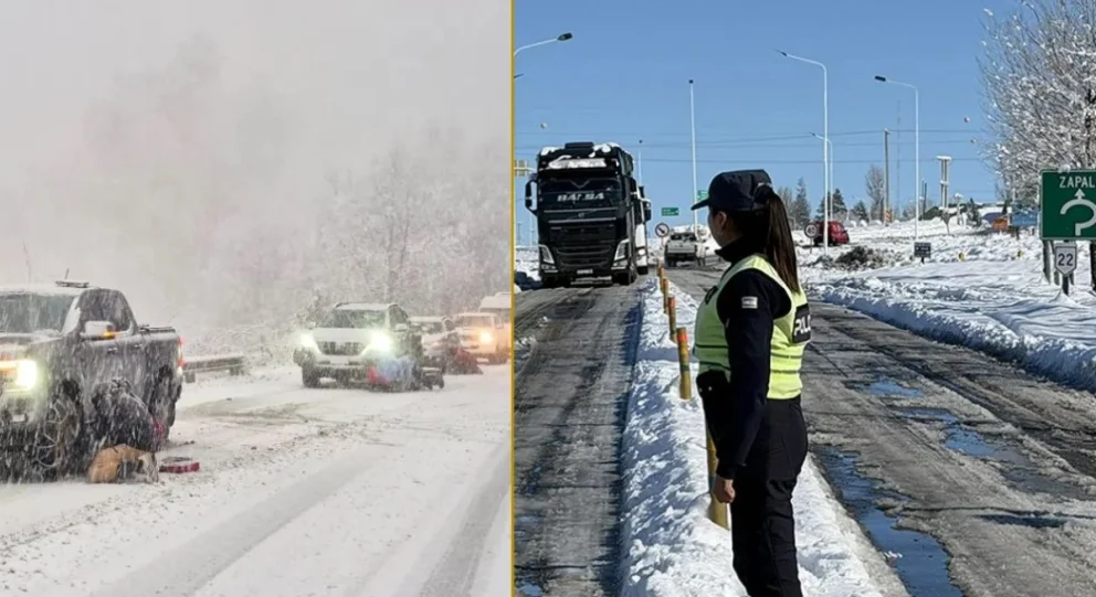 Organismos meteorológicos nacionales y de la región alertaron por la ola polar que sufre la provincia del Neuquén. Fotos: Neuquén Informa