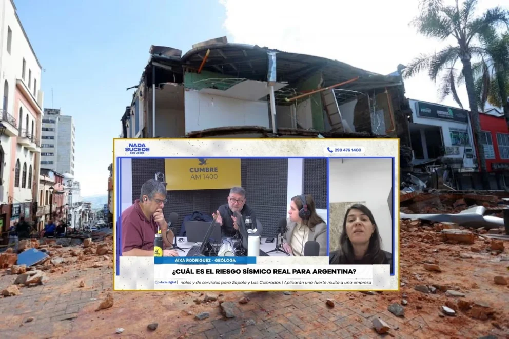 La geóloga fue entrevistada en el programa "Nada sucede dos veces", por AM Cumbre 1400. Foto: captura de video Cumbre Stream