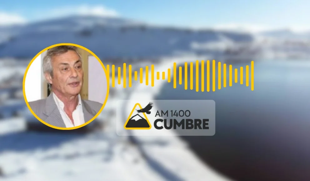 Carlos Mansegosa graficó cómo está Caviahue tapada de nieve después del fuerte temporal del fin de semana. Foto: AM Cumbre