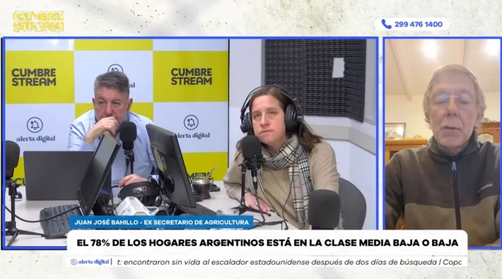 El exsecretario de Agricultura, Ganadería y Pesca del gobierno de Alberto Fernández fue entrevistado en el programa "Nada sucede dos veces", por AM Cumbre 1400. Foto: captura de video Cumbre Stream