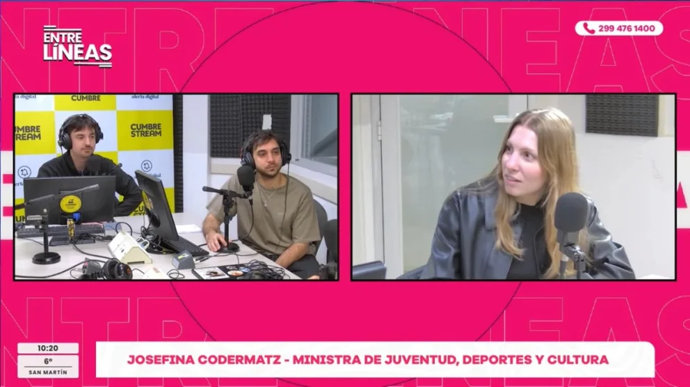 "El Ruca Che viene con una remodelación plena desde 2024", destacó Josefina Codemartz en Entre Líneas. Fuente: Captura Cumbre Stream