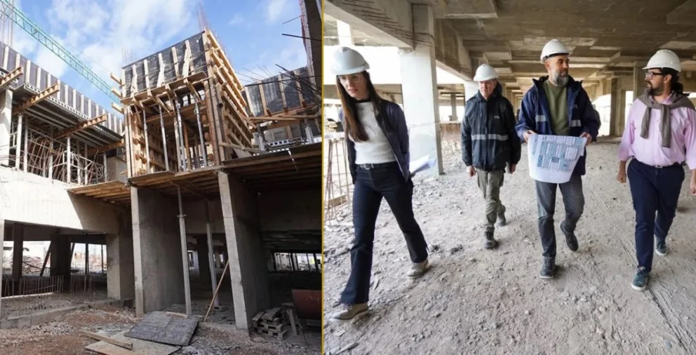 La primera etapa contempla una superficie de 20.000 metros cuadrados, una magnitud constructiva equivalente a la suma de las infraestructuras de los hospitales Castro Rendón y Bouquet Roldán. Fotos: Neuquén Informa