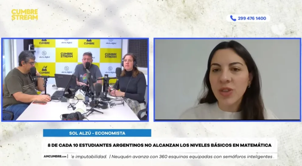 La especialista fue entrevistada en el programa "Nada sucede dos veces", por AM Cumbre 1400. Foto: captura de video Cumbre Stream