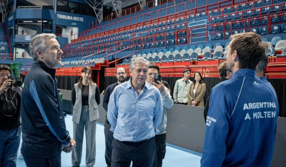 COPA DAVIS | Rolando Figueroa recibió a la Selección Argentina de Tenis en el Ruca Che. Foto: AAT