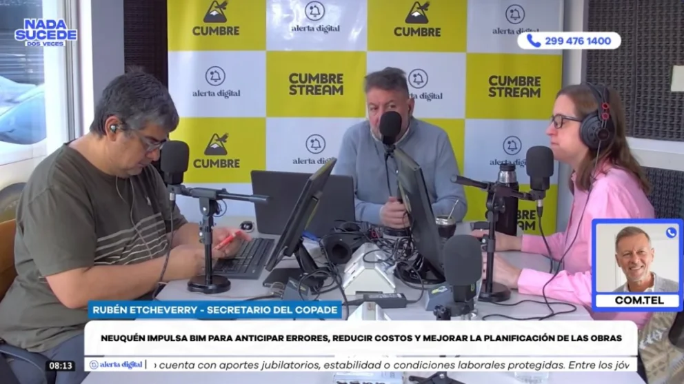 El funcionario provincial fue entrevistado en el programa "Nada sucede dos veces", por AM Cumbre 1400. Foto: captura de video Cumbre Stream.