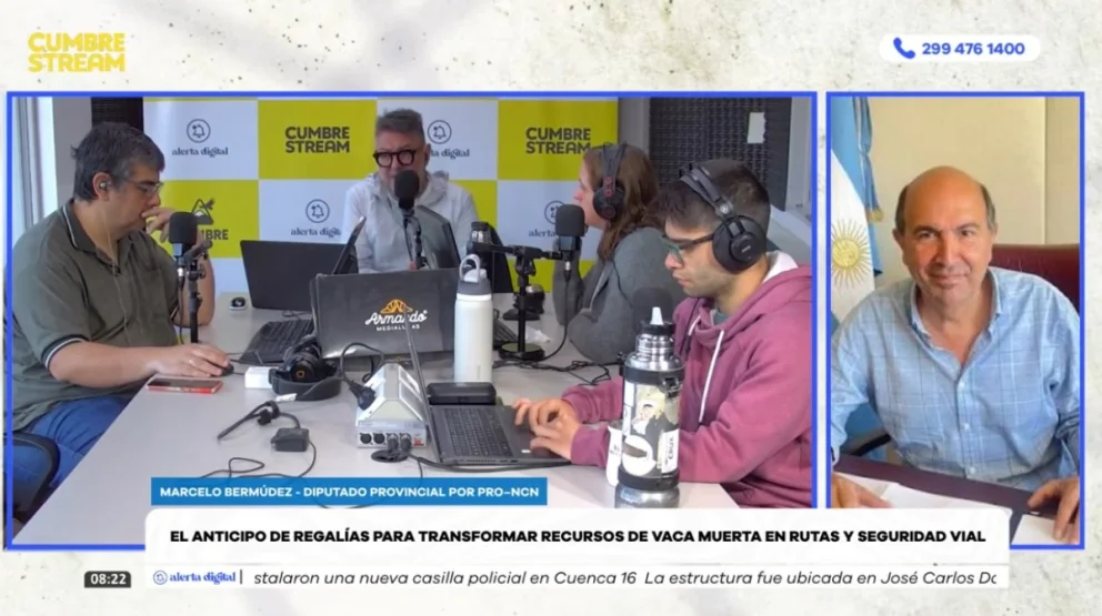 El diputado Marcelo Bermúdez fue entrevistado en el programa "Nada sucede dos veces", por AM Cumbre 1400. Foto: captura de video Cumbre Stream