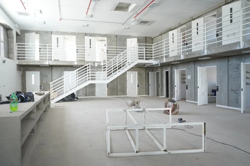 El mes próximo se inaugurará un nuevo pabellón de máxima seguridad en la U11. Se trata de la segunda etapa que comprenderá 26 celdas. Foto: X