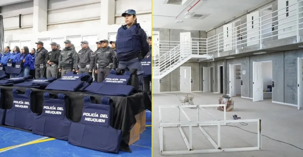 El gobierno neuquino tiene actualmente en marcha 45 obras relacionadas con la seguridad, además de la incorporación de equipamiento policial. Fotos: archivo