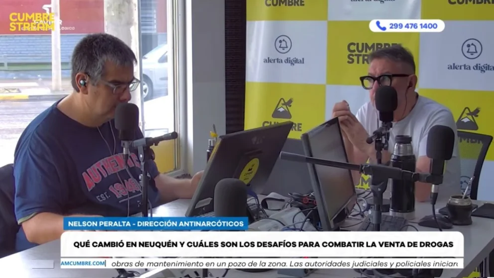 El funcionario de la Policía del Neuquén fue entrevistado en el programa "Nada sucede dos veces", por AM Cumbre 1400. Foto: captura de video Cumbre Stream
