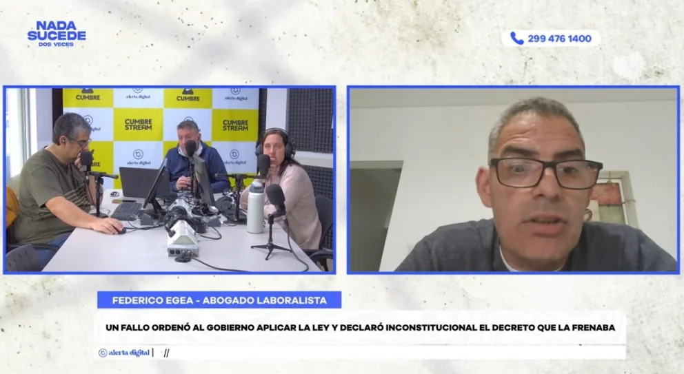 El abogado fue entrevistado en el programa "Nada sucede dos veces", por AM Cumbre 1400. Foto: captura de video Cumbre Stream.