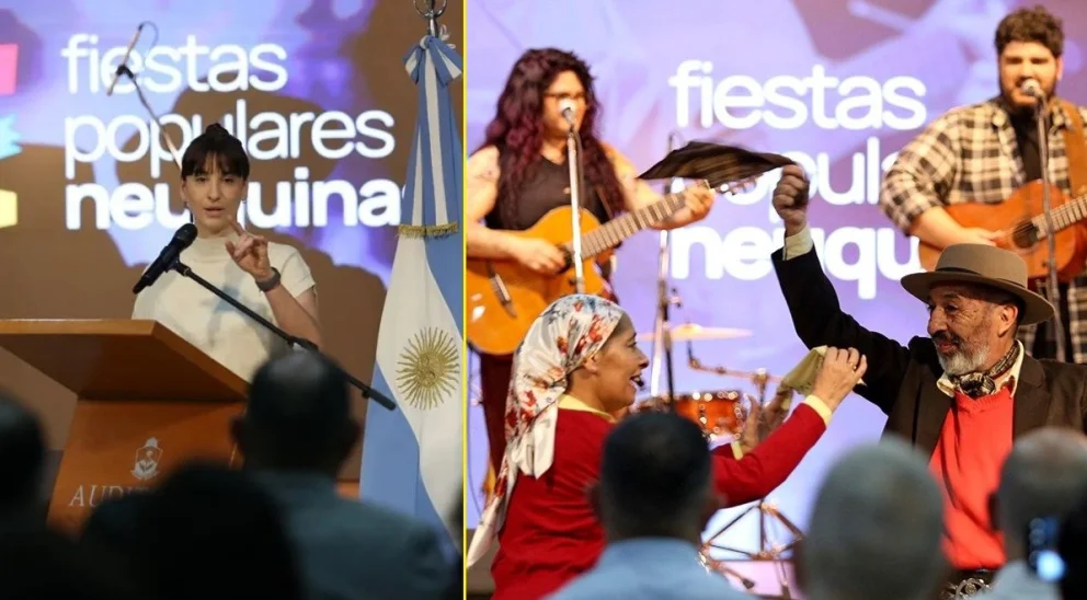 La ministra de Turismo, Ambiente y Recursos Naturales, Leticia Esteves, destacó que las fiesta populares son "un reservorio de memoria y de cultura". Fotos: Neuquén Informa